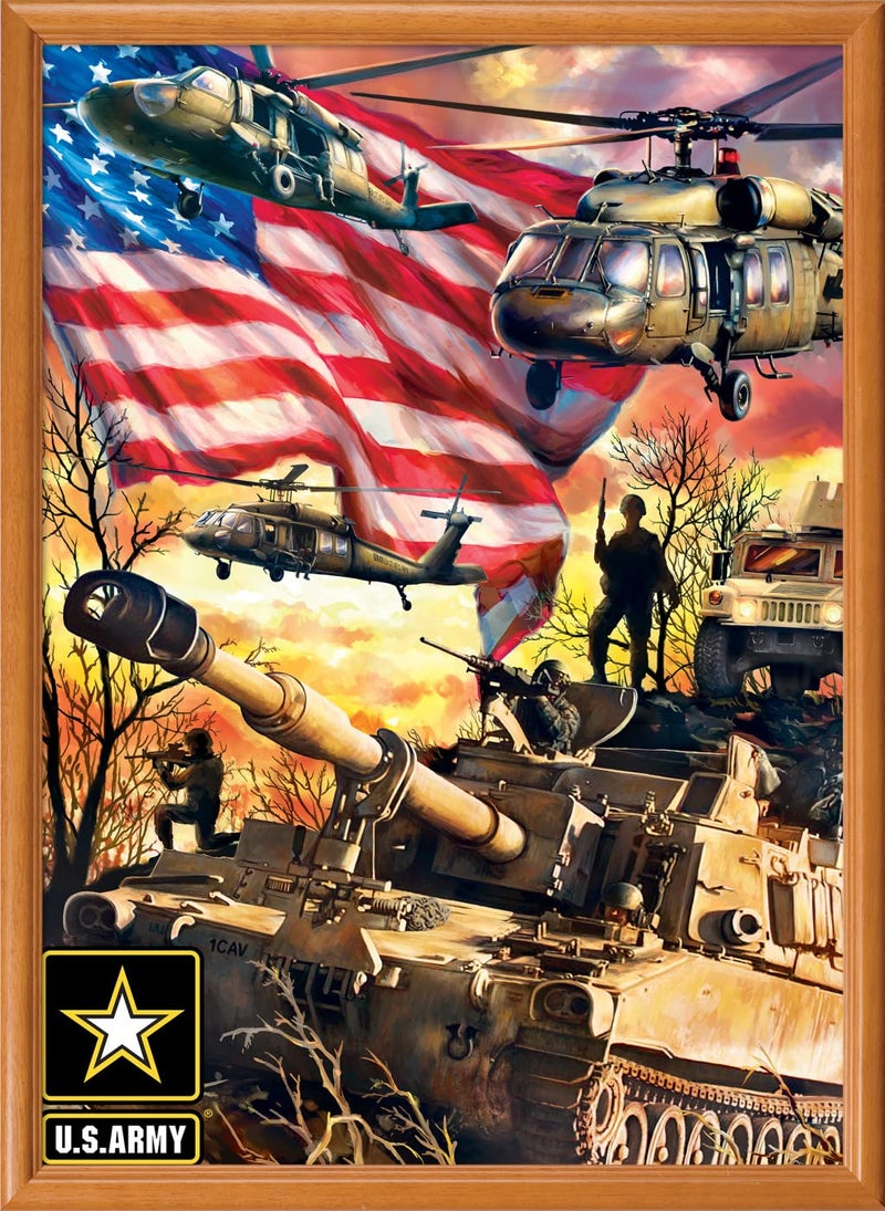 MasterPieces US Army Firepower 1000 Piece Jigsaw Puzzle - Jigsaw Puzzle with Vibrant Artwork and Durable Pieces - Fun Family Activity, Brain Challenge, and Educational Entertainment for Kids or Teens - Image 4